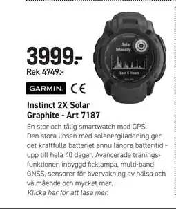 Engelsons Instinct 2X Solar Graphite - Art 7187 erbjuda