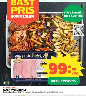 Coop Färsk kycklingfilé erbjuda