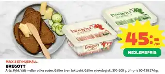 Coop ARLA Bregott erbjuda