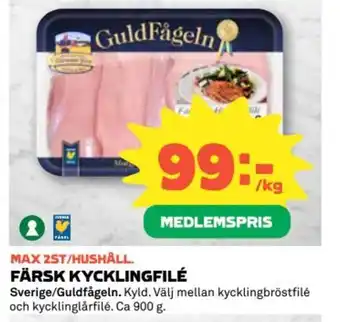 Coop Färsk kycklingfilé erbjuda