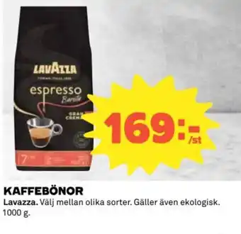 Coop LAVAZZA Kaffebönor erbjuda