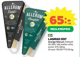 Coop ALLERUM Lagrad ost erbjuda