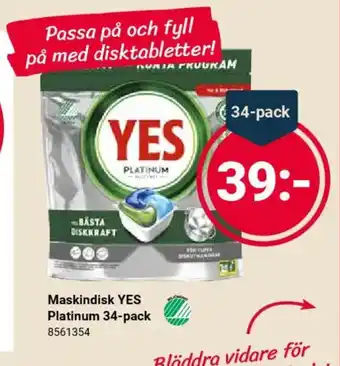 Office Depot Maskindisk YES Platinum 34-pack 8561354 erbjuda