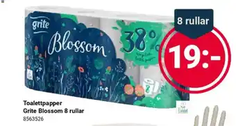 Office Depot Toalettpapper Grite Blossom 8 rullar erbjuda