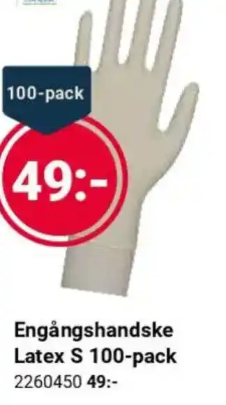 Office Depot Engångshandske Latex S 100-pack erbjuda