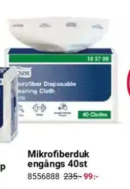 Office Depot Mikrofiberduk engångs 40st erbjuda