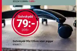 Office Depot Golvskydd utan piggar 8564671 erbjuda