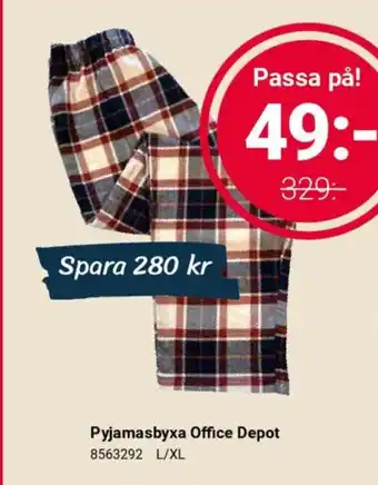 Office Depot Pyjamasbyxa Office Depot erbjuda