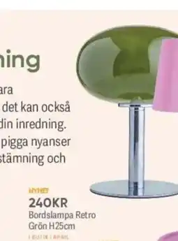 DollarStore Bordslampa Retro Grön erbjuda