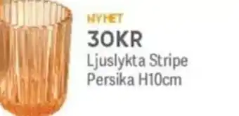 DollarStore Ljuslykta Stripe erbjuda