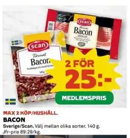 Coop BACON erbjuda