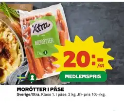 Coop MORÖTTER I PÅSE erbjuda