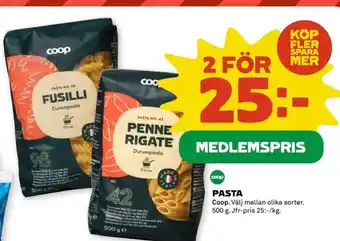 Coop PASTA erbjuda