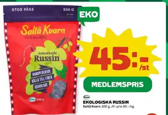 Coop EKOLOGISKA RUSSIN erbjuda