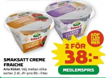 Coop SMAKSATT CREME FRAICHE erbjuda