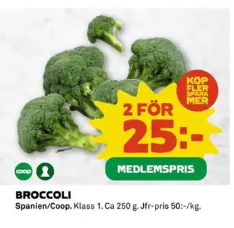 Coop Broccoli erbjuda