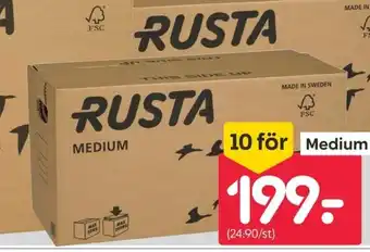 Rusta MEDIUM erbjuda