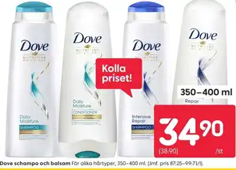 Rusta Dove schampo och balsam erbjuda