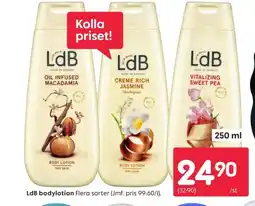 Rusta LdB bodylotion erbjuda