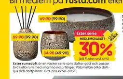 Rusta Ester rumsdoft erbjuda