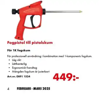 Würth Fogpistol till pistolskum erbjuda