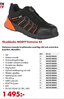 Würth Skyddssko MODYF Extreme S3 erbjuda