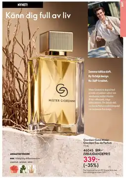 Oriflame Giordani Gold Mister Giordani Eau de Parfum erbjuda