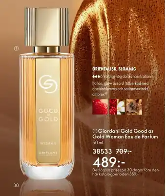 Oriflame Giordani Gold Good as Gold Woman Eau de Parfum erbjuda