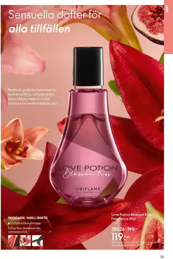 Oriflame Love Potion Blossom Kiss Fragrance Mist erbjuda