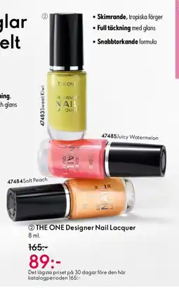 Oriflame THE ONE Designer Nail Lacquer erbjuda