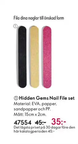 Oriflame Hidden Gems Nail File set erbjuda