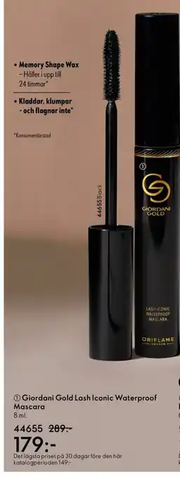 Oriflame Giordani Gold Lash Iconic Waterproof Mascara erbjuda