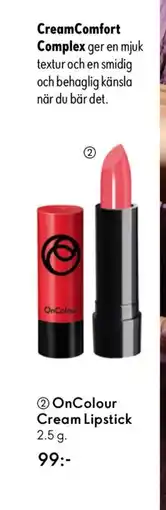 Oriflame OnColour Cream Lipstick erbjuda