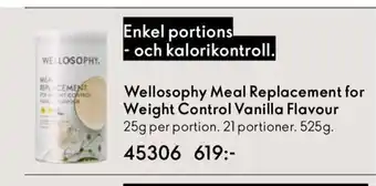 Oriflame Wellosophy Meal Replacement for Weight Control Vanilla Flavour erbjuda