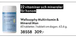 Oriflame Wellosophy Multivitamin & Mineral Man erbjuda