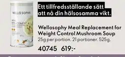 Oriflame Wellosophy Meal Replacement for Weight Control Mushroom Soup erbjuda