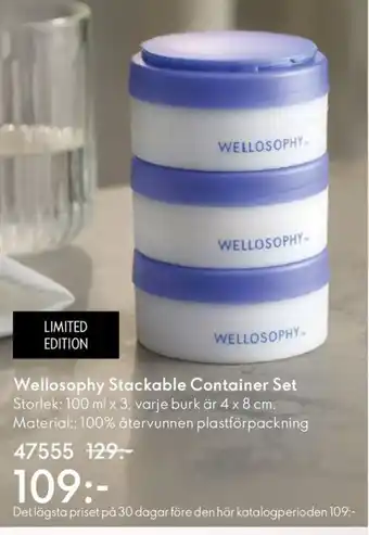 Oriflame Wellosophy Stackable Container Set erbjuda