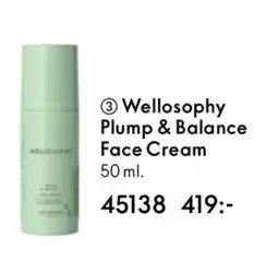 Oriflame Wellosophy Plump & Balance Face Cream erbjuda