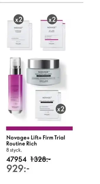 Oriflame Novage+ Lift+ Firm Trial Routine Rich erbjuda