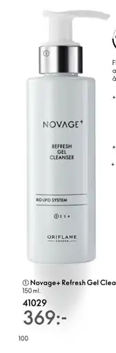 Oriflame Novage+ Refresh Gel Cleanser erbjuda