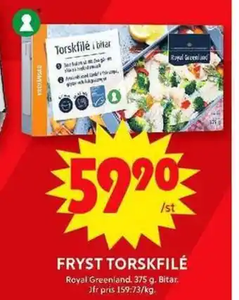 ICA Maxi FRYST TORSKFILÉ erbjuda