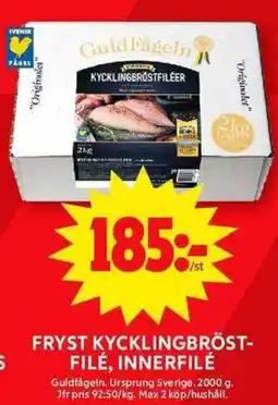 ICA Maxi FRYST KYCKLINGBRÖST- FILÉ, INNERFILÉ erbjuda