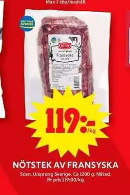 NÖTSTEK AV FRANSYSKA