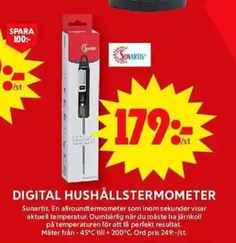 ICA Maxi DIGITAL HUSHÅLLSTERMOMETER erbjuda