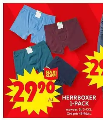 ICA Maxi HERRBOXER 1-PACK erbjuda