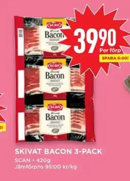 Willys SKIVAT BACON 3-PACK erbjuda