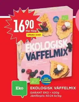 Willys EKOLOGISK VÅFFELMIX erbjuda