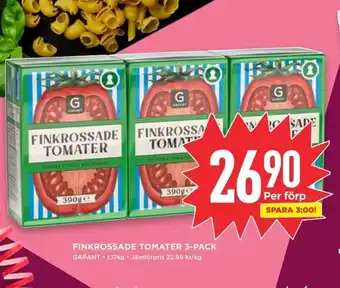 Willys FINKROSSADE TOMATER 3-PACK erbjuda