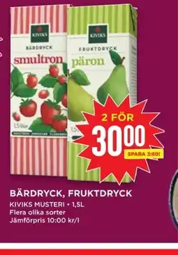 Willys BÄRDRYCK, FRUKTDRYCK erbjuda