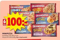 ICA Kvantum GRANDIOSA Minipizza erbjuda